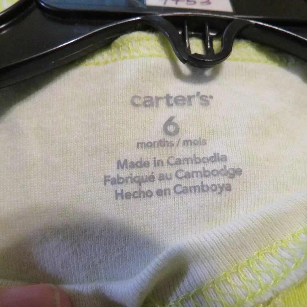 Carters lime green